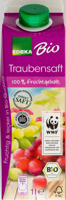 100% Trauben-Direkt-Saft Bio Edeka