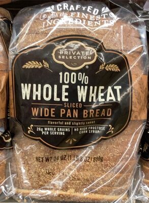 100% Whole Wheat Sliced Wide Pan Bread